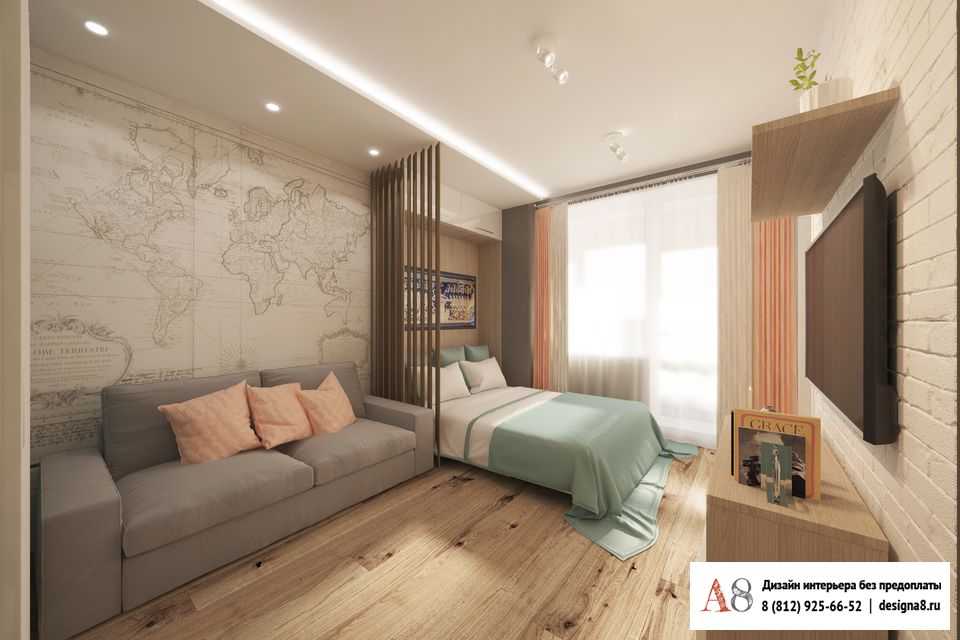 Дизайн двухкомнатной квартиры площадью 44 кв. м (76 фото): ремонт и планировка 2-комнатной квартиры в «хрущевке» и в панельном доме, зонирование
