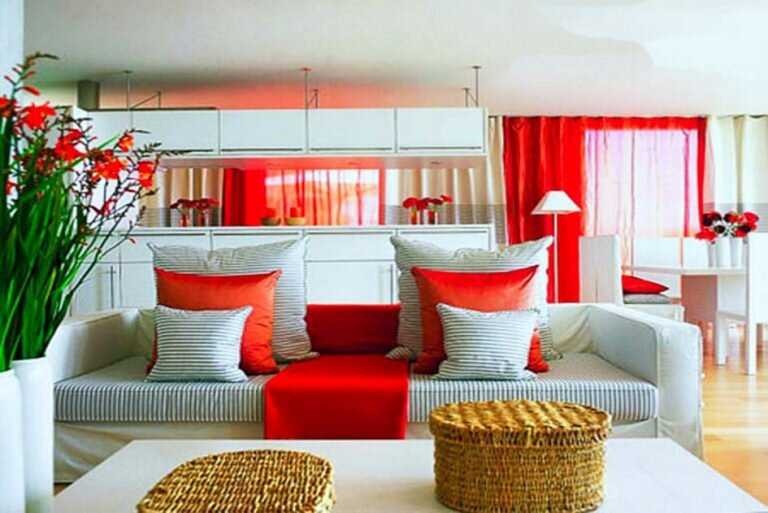 Красный цвет в домашнем интерьере: сочетания, фото – rehouz