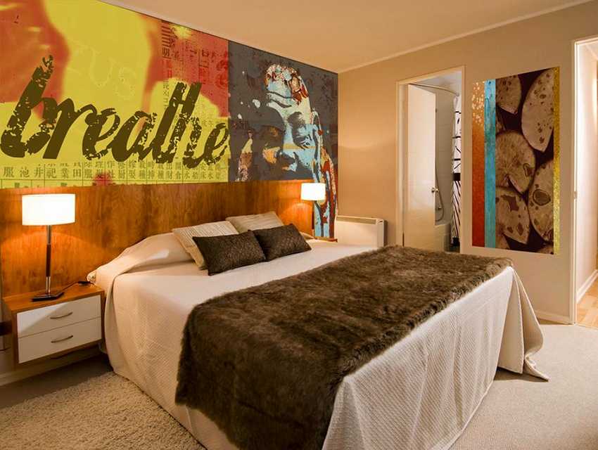 Фотообои в спальню (114 фото): над кроватью и на стенах, примеры дизайна интерьера маленькой комнаты, розы, какие выбрать по фэн-шуй