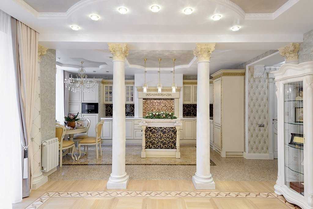 Колонны в итерьере: декоративные из полиуретана в современном стиле, оформление колонны в квартире