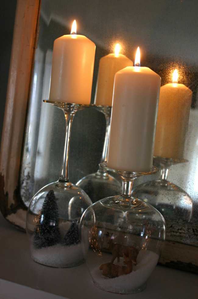 Подсвечники и свечи в интерьере: уютный полумрак и романтичное освещение (56 фото)