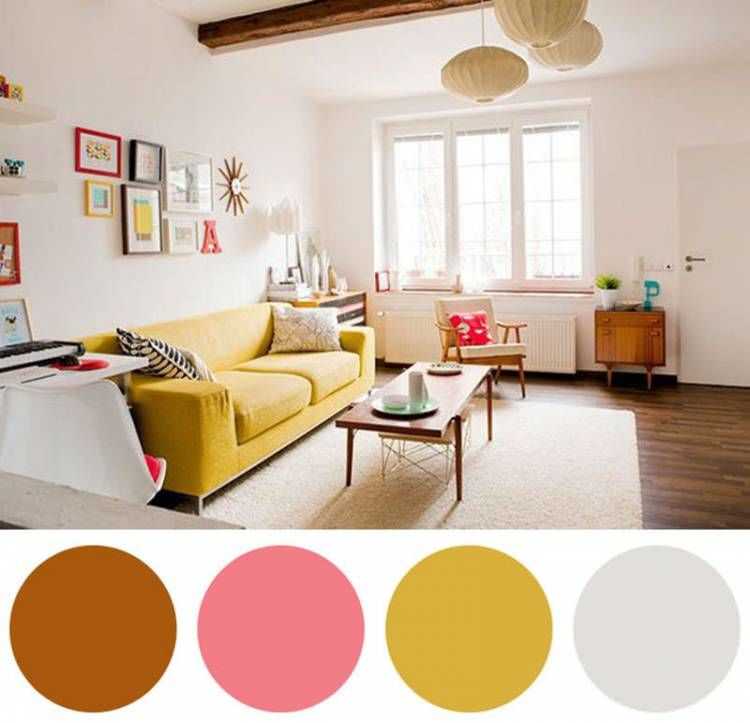Желтые диваны: использование в интерьере, сочетание цветов