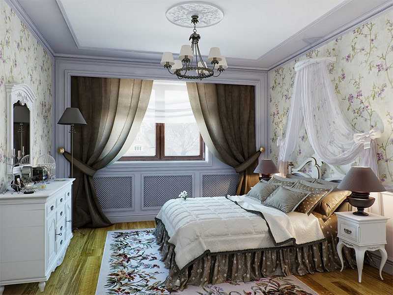 Спальня в стиле кантри - 100 фото примеров