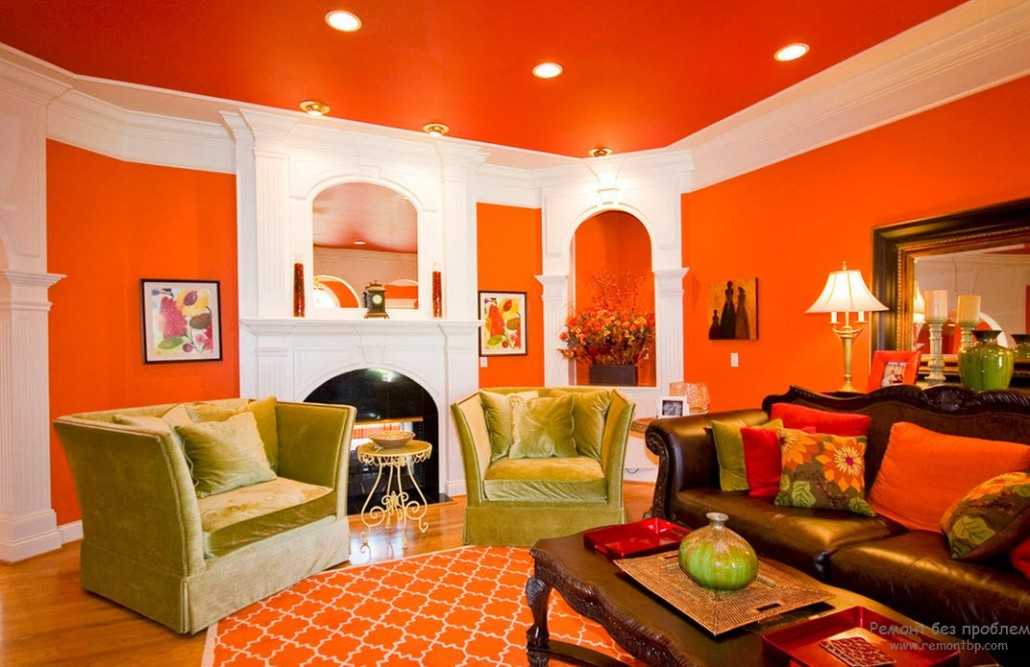 Оранжевые диваны: сочетания цветов в интерьере. угловые и прямые диваны. обои под оранжевый диван