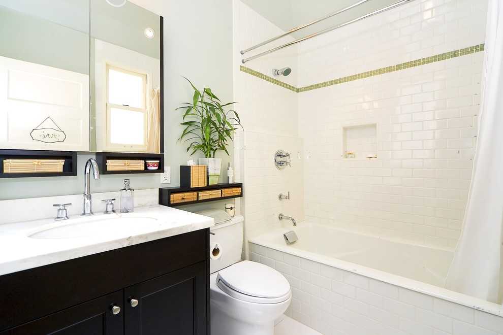 Что представляет собой современный дизайн ванной комнаты с модной плиткой при оформлении маленькой ванны  Как сделать комнату практичной, красивой, удобной