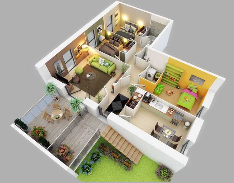 Планировка дома 6 на 9 м (46 фото): проект одноэтажного или двухэтажного дома размером 6х9 кв.м с мансардой, варианты и примеры с отличным дизайном