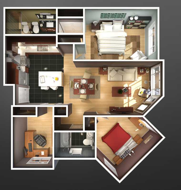 Дизайн квартиры в панельном доме - 70 фото идей и новинок безупречного интерьера