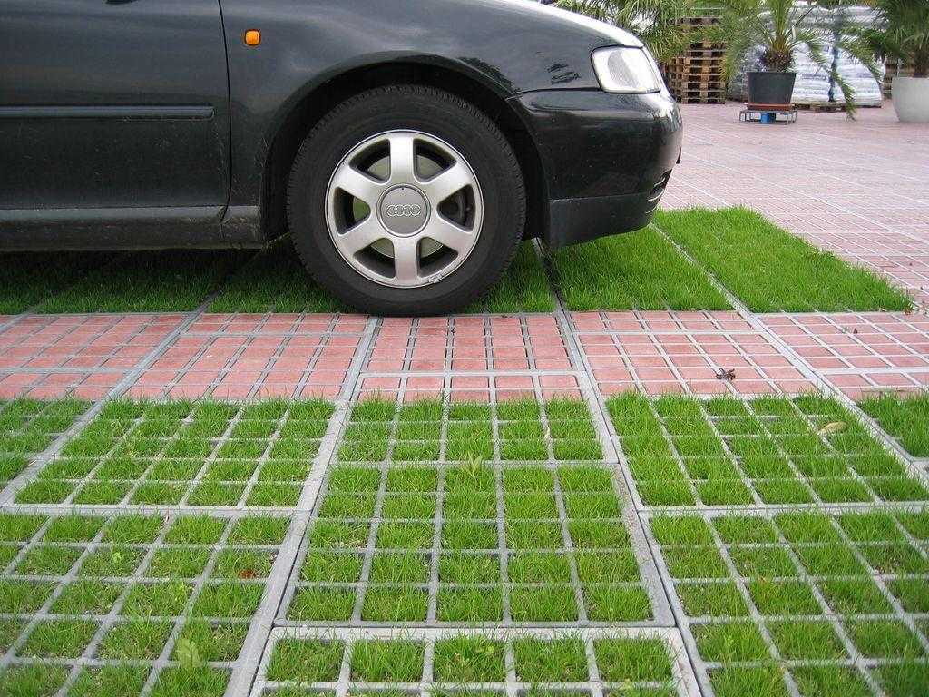 Простая площадка для парковки машины