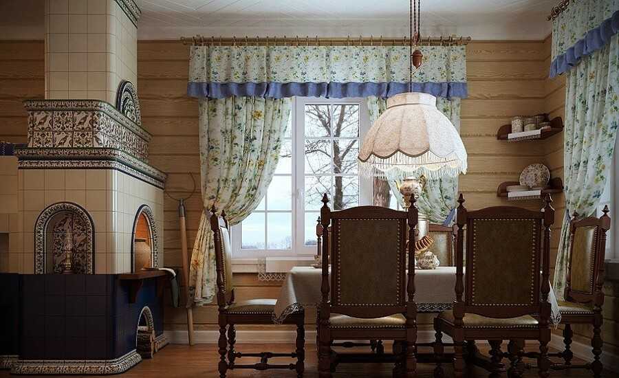 Русский стиль в интерьере квартиры и частного дома (105 фото)