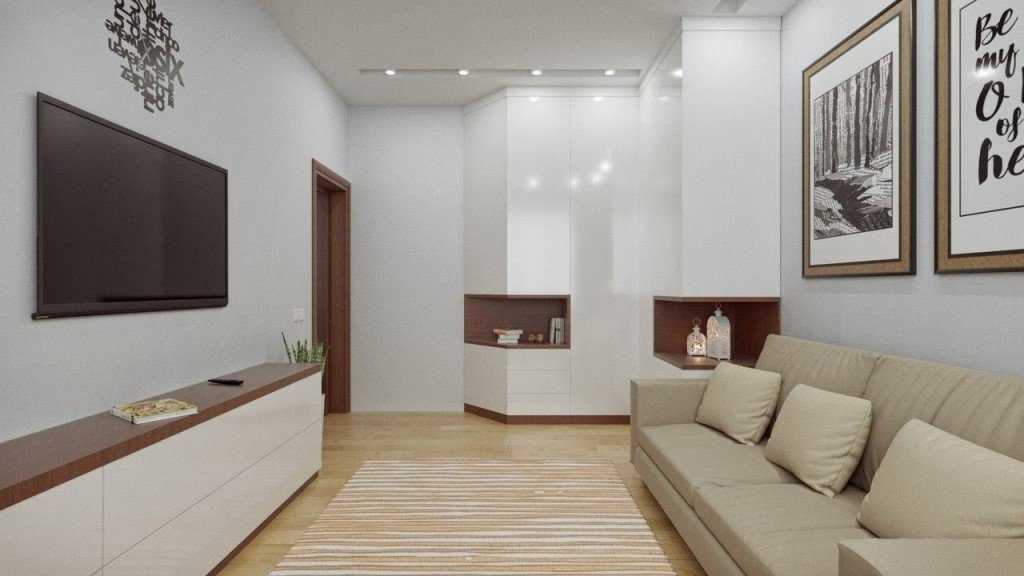 Дизайн спальни-гостиной 14-15 кв. м