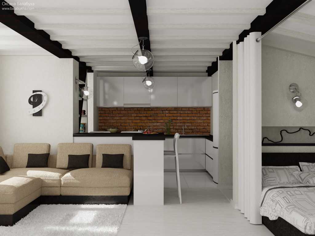 Особенности дизайна однокомнатная квартиры  площадью 33 кв. м. Как обставить интерьер «однушки» в современном стиле, создав квартиру-студию Какие предметы мебели будут уместны
