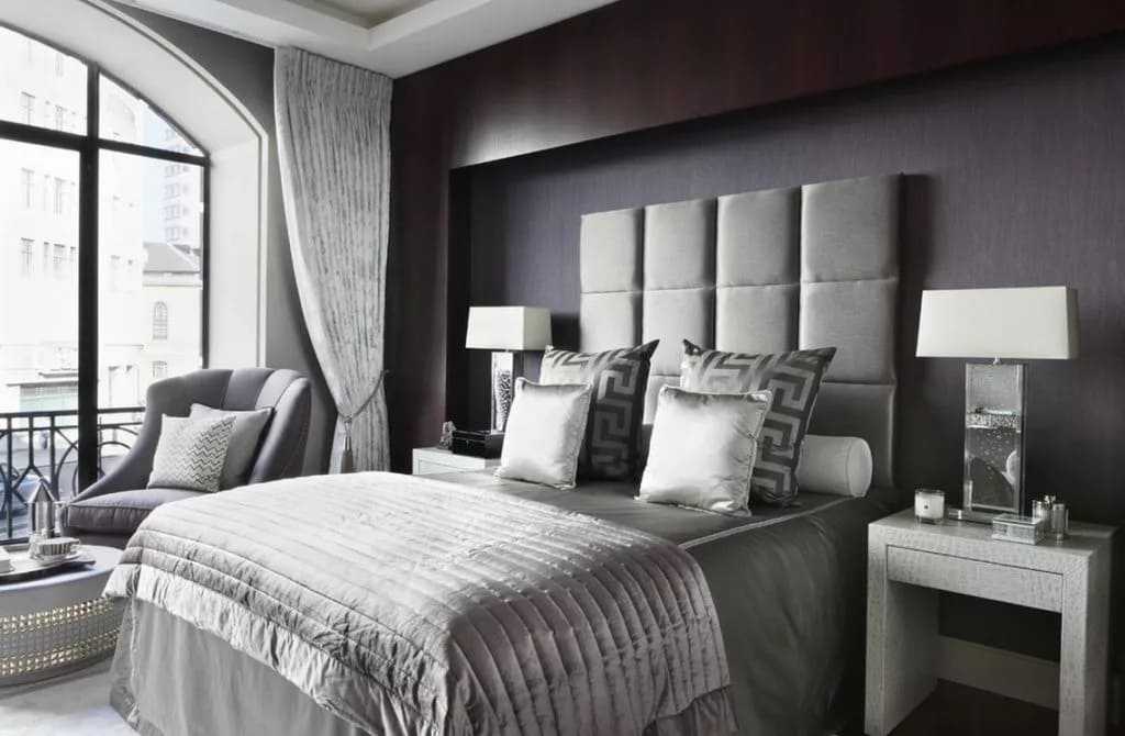 Серая спальня: 100 фото лучших примеров использования полутонов | дизайн спальни в серых тонах в современом стиле