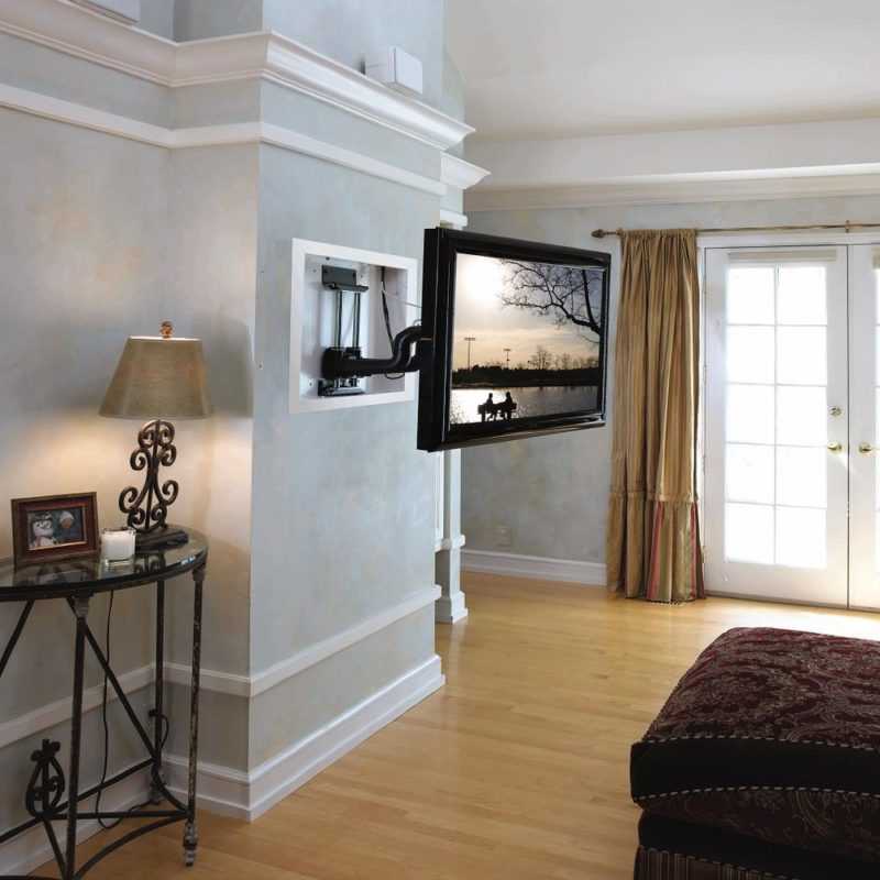 Телевизор на стене в интерьере (45 фото): идеи гармоничного размещения