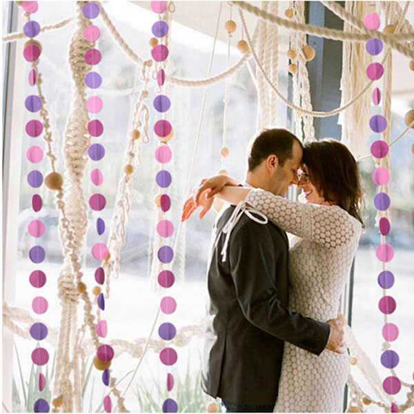 Гирлянды на свадьбу (37 фото) свадебные украшения из цветов и сердечками из бумаги с фамилией своими руками