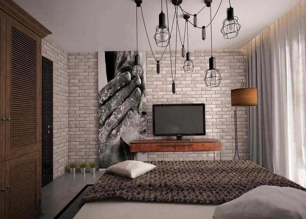 Спальня в стиле лофт: интерьер и дизайн, фото белой маленькой спальни, мужская и подростковая, современная готовая