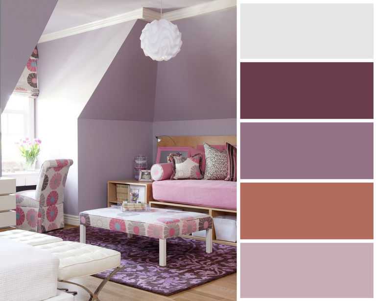 Фиолетовая спальня (68 фото): дизайн в бело-фиолетовых и желто-фиолетовых тонах, идеи интерьера с черными акцентами, значение цвета