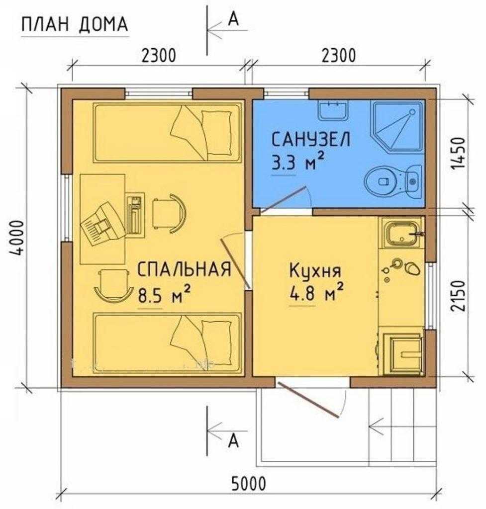 Проект дома 4х6