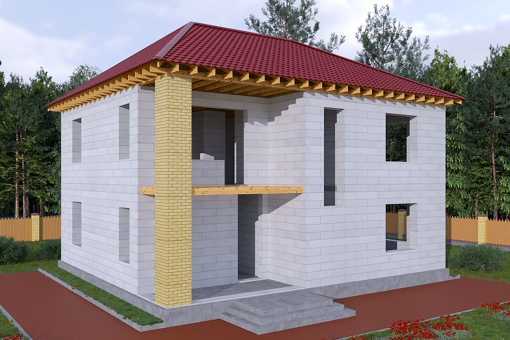 Проекты домов и коттеджей из пеноблоков: выбор. особенности фундамента, составление плана помещения и коммуникаций, утепление постройки