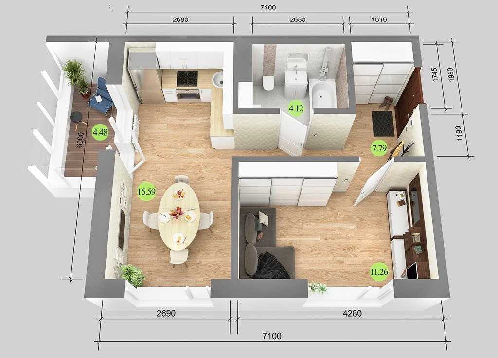 Дизайн однокомнатной квартиры 40 кв м – лучшие фото и проекты на 2019