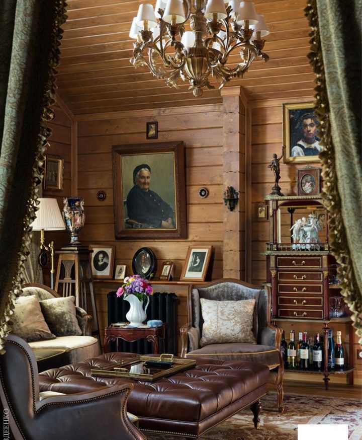 Русский стиль в интерьере квартиры и загородном доме, интерьер деревянного дома в русском стиле