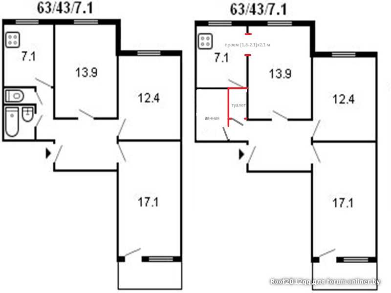 Дизайн 2-комнатной квартиры площадью 60 кв. м: идеи оформления