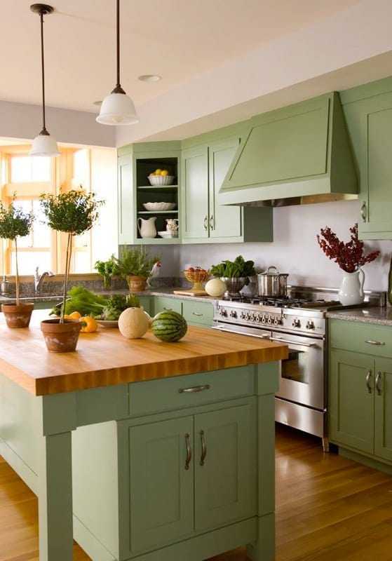 Фисташковая кухня: 50 фото идей кухонного интерьера цвета фисташки