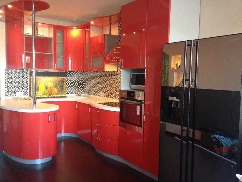 Красная кухня: 100+ реальных фото примеров и советы по оформлению