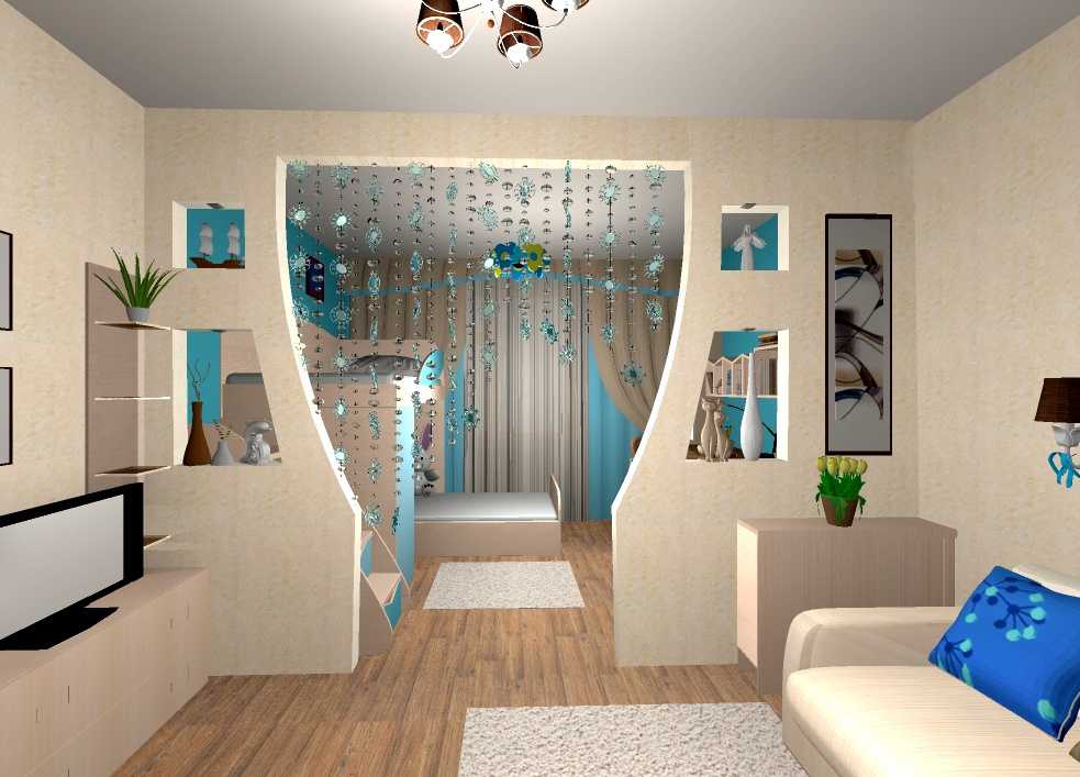 Дизайн маленькой гостиной-спальни
