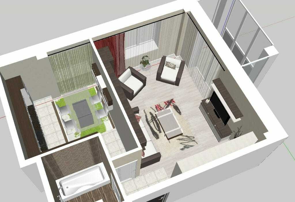 Квартира 55 кв. м: дизайнерские решения и планировка