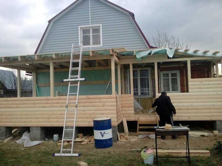 Пристрой к деревянному дому из пеноблоков: типы, этапы строительства