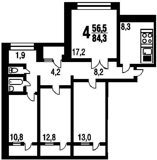Дизайн 2-комнатной квартиры площадью 60 кв. м: идеи оформления