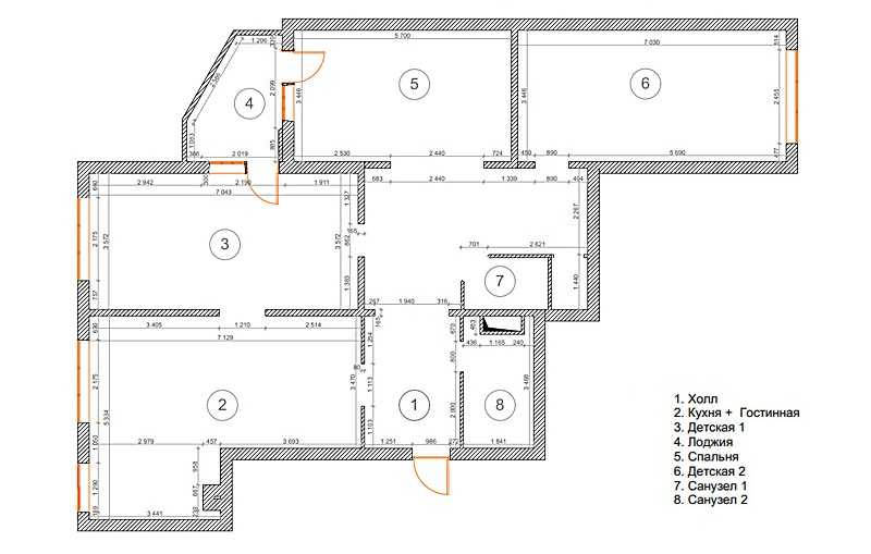 Планировка 3-х комнатной квартиры в хрущевке
