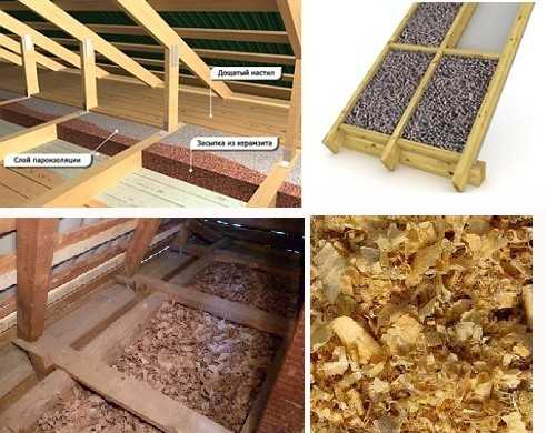 Как утеплить потолок и крышу дома керамзитом