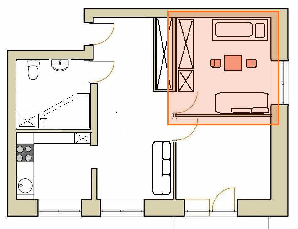 Дизайн двухкомнатной «хрущевки» - интересные идеи (124 фото): 2-х комнатные квартиры 44 м2 и 43 кв. м, кухня и зал, идеи оформления для комнаты