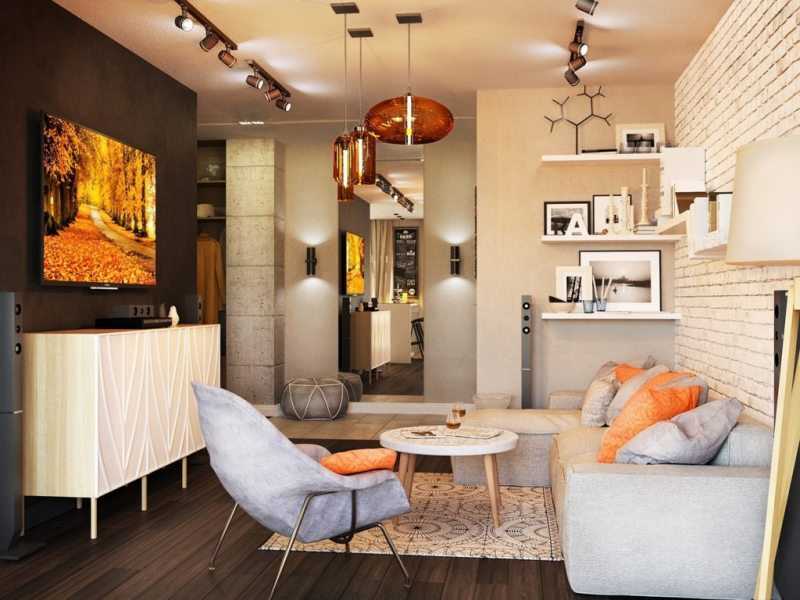 Студия в стиле лофт: дизайн интерьера однокомнатной квартиры, современный loft проект однушки