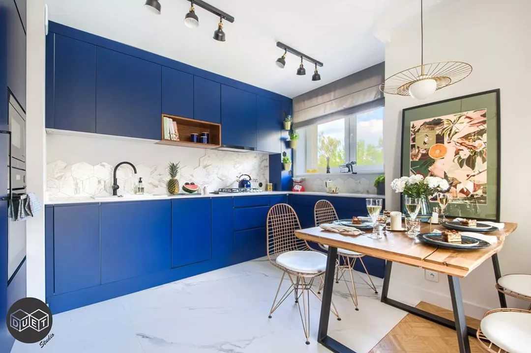 Голубой цвет в интерьере кухни – 5 дизайн-подсказок и 100 фото для вдохновения