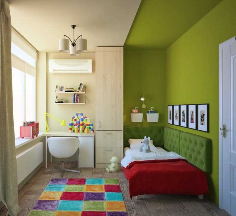 Оригинальный дизайн маленькой комнаты
