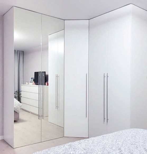 Угловой шкаф в спальню: 100 фото идей в интерьере, виды, дизайн