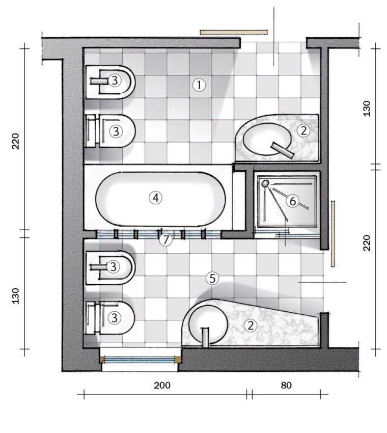 Идеи санузла: планировка, ремонт и дизайн для раздельных и совмещённых помещений