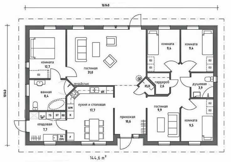 Двухэтажные дома 10 на 10: проекты и виды планировки строений из газобетона, пеноблоков, кирпича, бруса, с гаражом и без