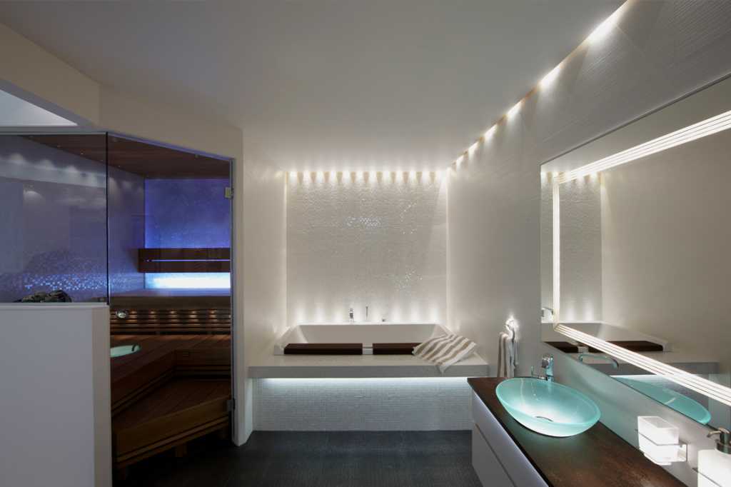 Светильники для ванной: виды, варианты дизайна, советы по подключению и по подбору типа освещения (95 фото)