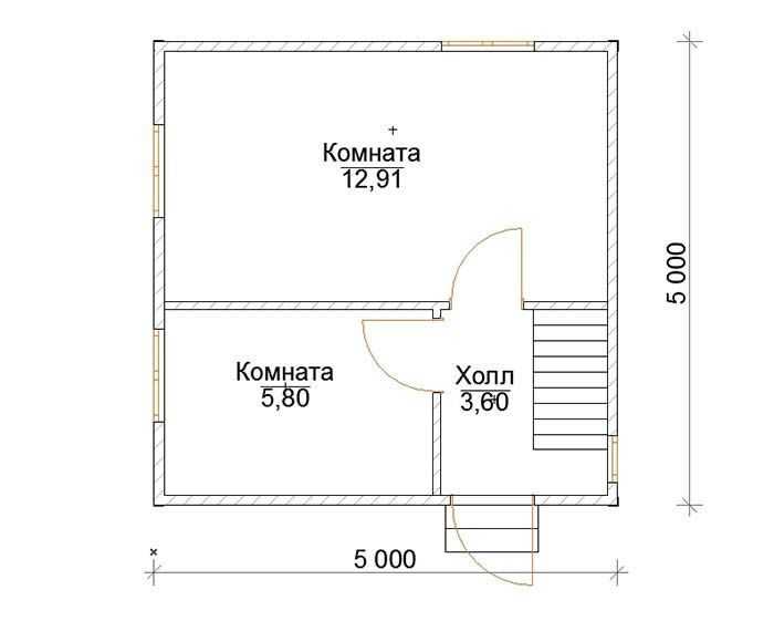 Проекты и планировки жилых домов 6 на 9 метров для строительства в москве: фото и видео
