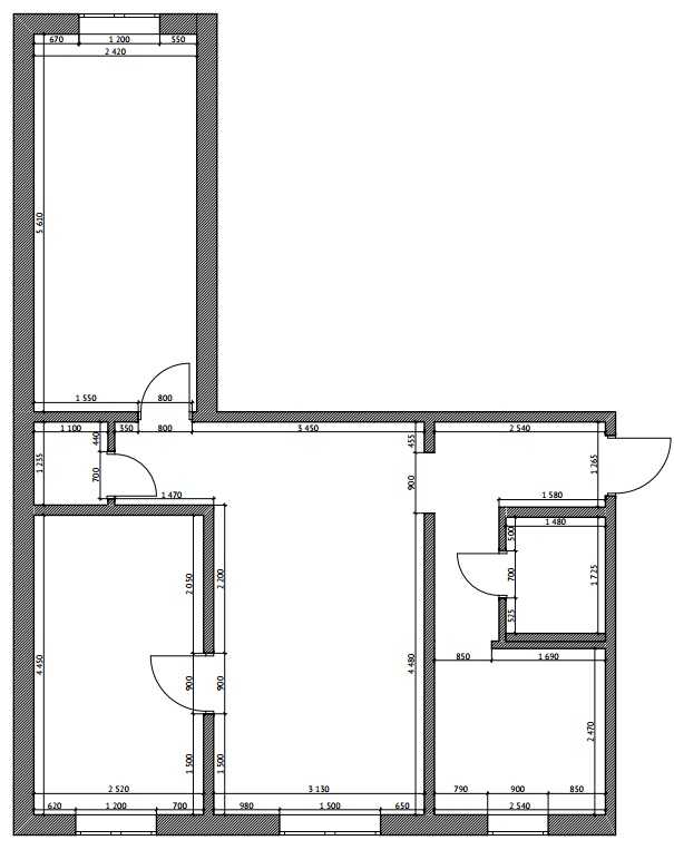 Планы четырехкомнатных квартир: планировка квартиры в панельном доме 9 этажей, в «хрущевке» и в 5 этажном кирпичном доме