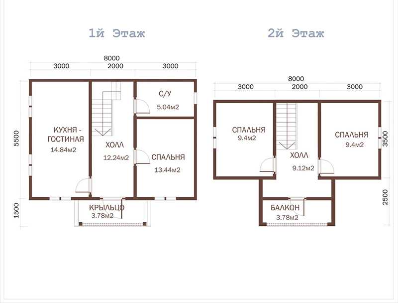 Дом из бруса метражом 6 на 8 м: проект одноэтажной брусовой конструкции размером 6х8, сколько кубов надо на двухэтажный коттедж, сколько нужно материала