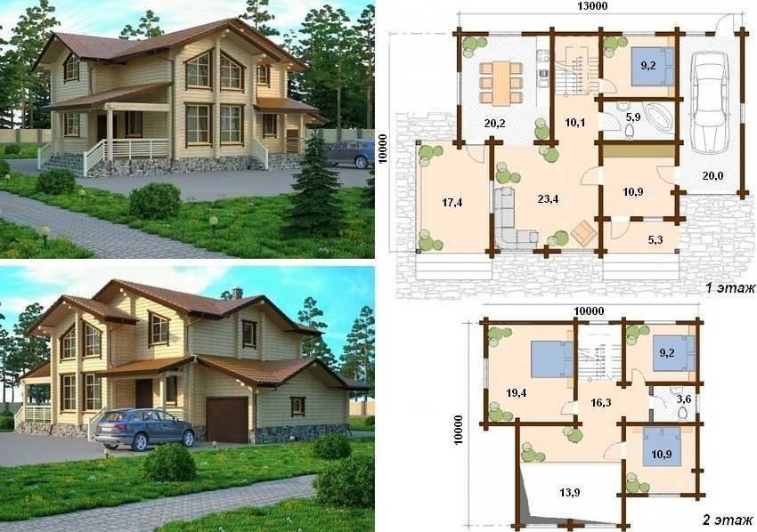 Проекты двухэтажных домов и коттеджей | house expert