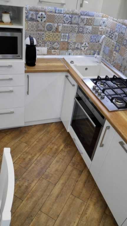 32 идеи для белой кухни с деревянной столешницей
