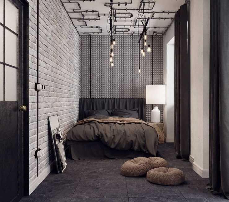 Лофт – является одним из популярных стилей в интерьере. Как обустроить спальню в этом стиле Каким может быть дизайн и оформление интерьера маленькой современной спальни в стиле лофт Расскажем в статье.