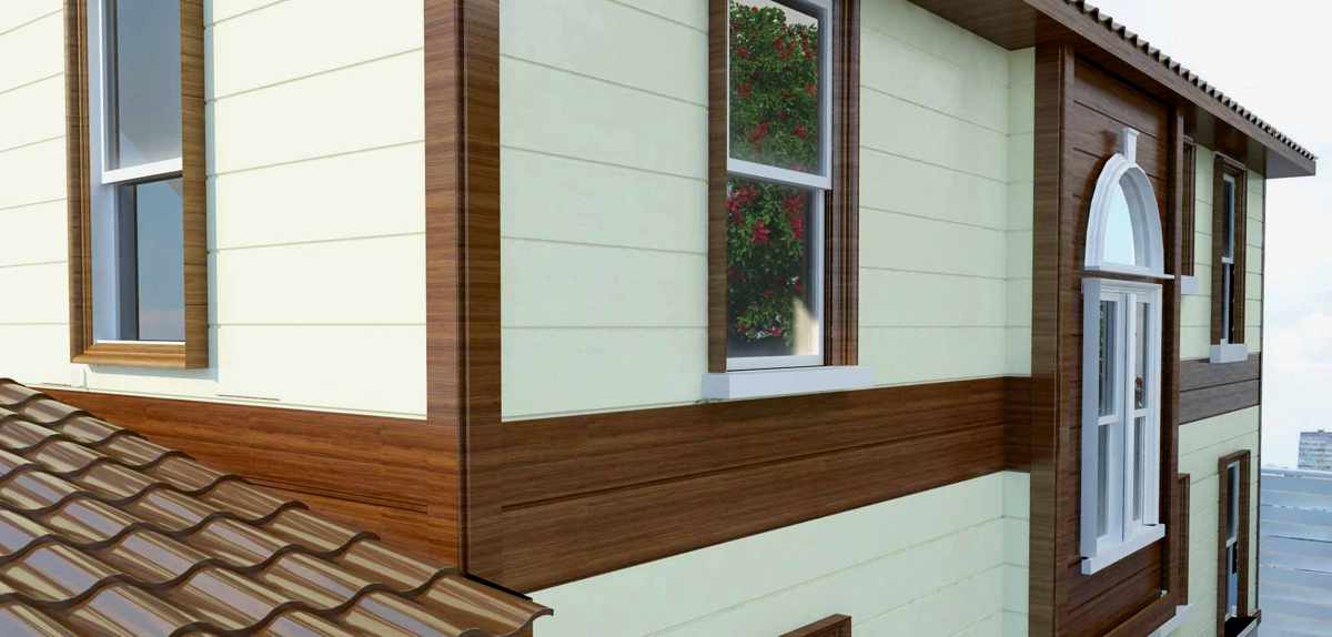 Фасадные панели для наружной отделки дома: разновидности и фото