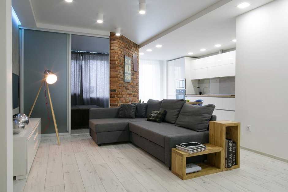Дизайн квартиры 35 кв. м. [60+ фото] планировки 1-комнатных, студий и евродвушек