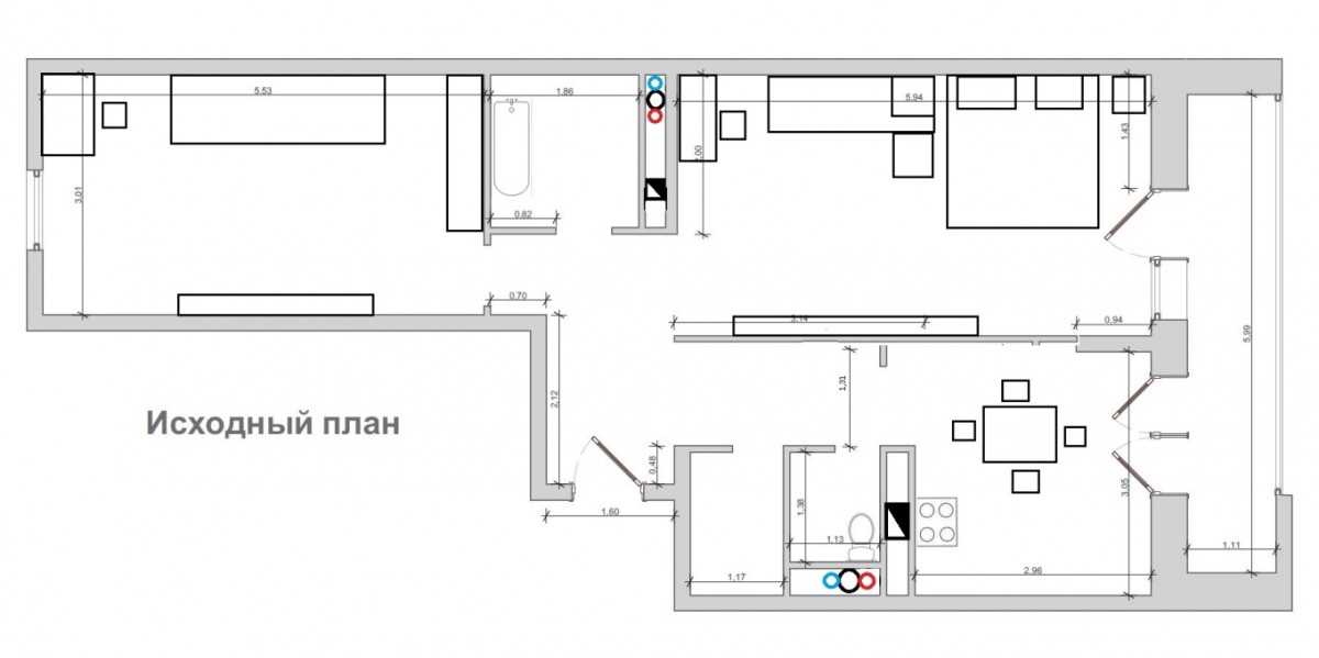 Дизайн 2-комнатной квартиры площадью 60 кв. метров – востребованный вариант среди множества семей. Создаем современный и красивый интерьер помещений, учитывая особенности проекта «распашонки», проходных комнат и другое и пожелания всех жильцов.